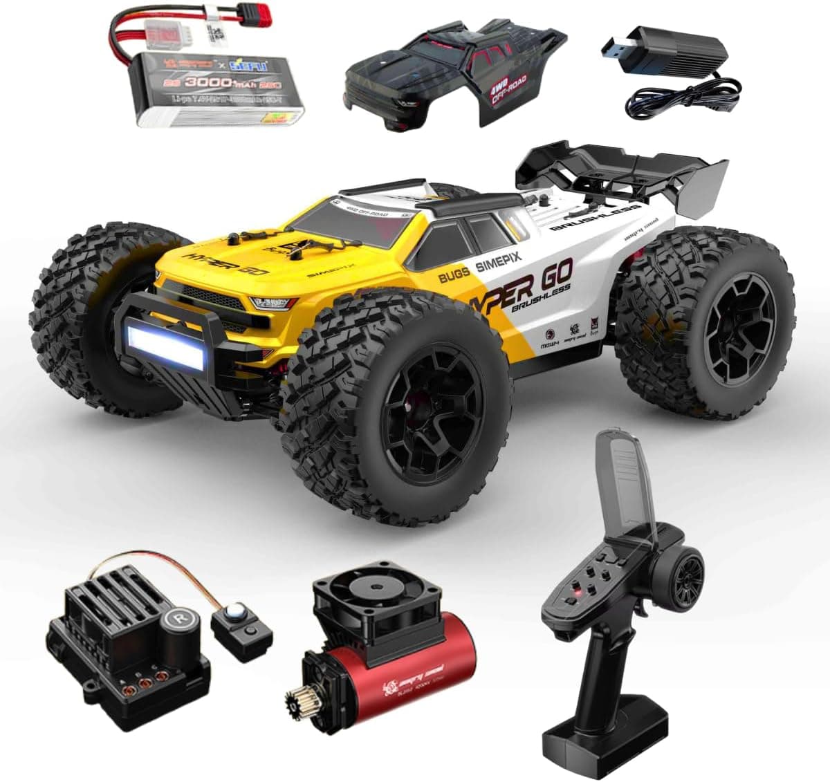 MJX Hyper Go 1:14 4WD Offroad RC truck-53km/h | Remote Control Toy For Kids & Hobbyists
