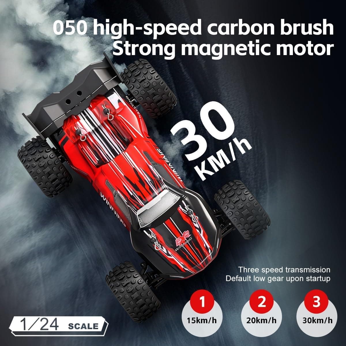 WLtoys 1:24 2WD Off Road Climbing RC Car 30kmph | Remote Control Toy For Kids & Hobbyists — view 3
