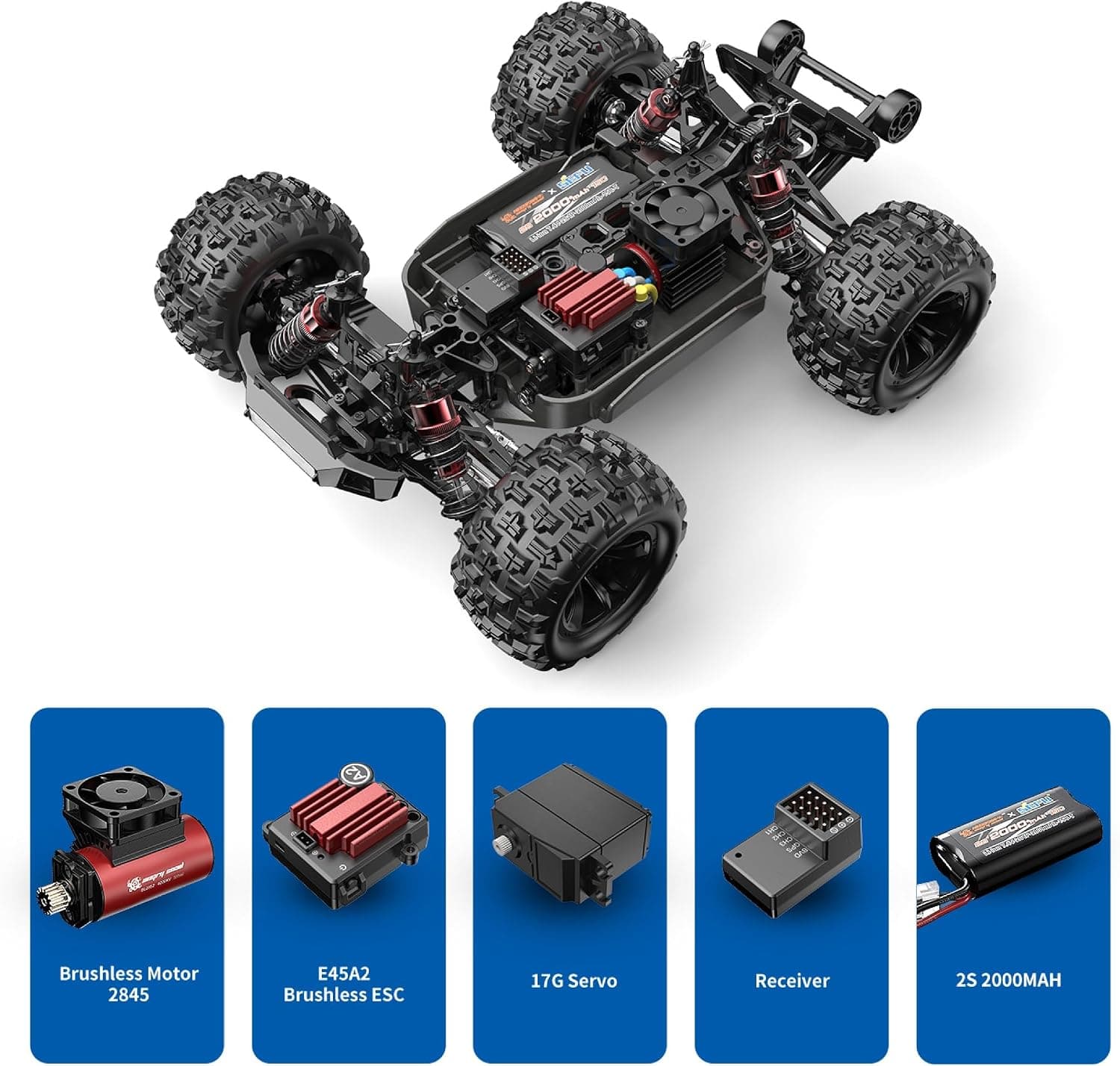 MJX Hyper Go 1:16 Brushless RC Car 4WD 42kmph | Remote Control Toy For Kids & Hobbyists — view 3