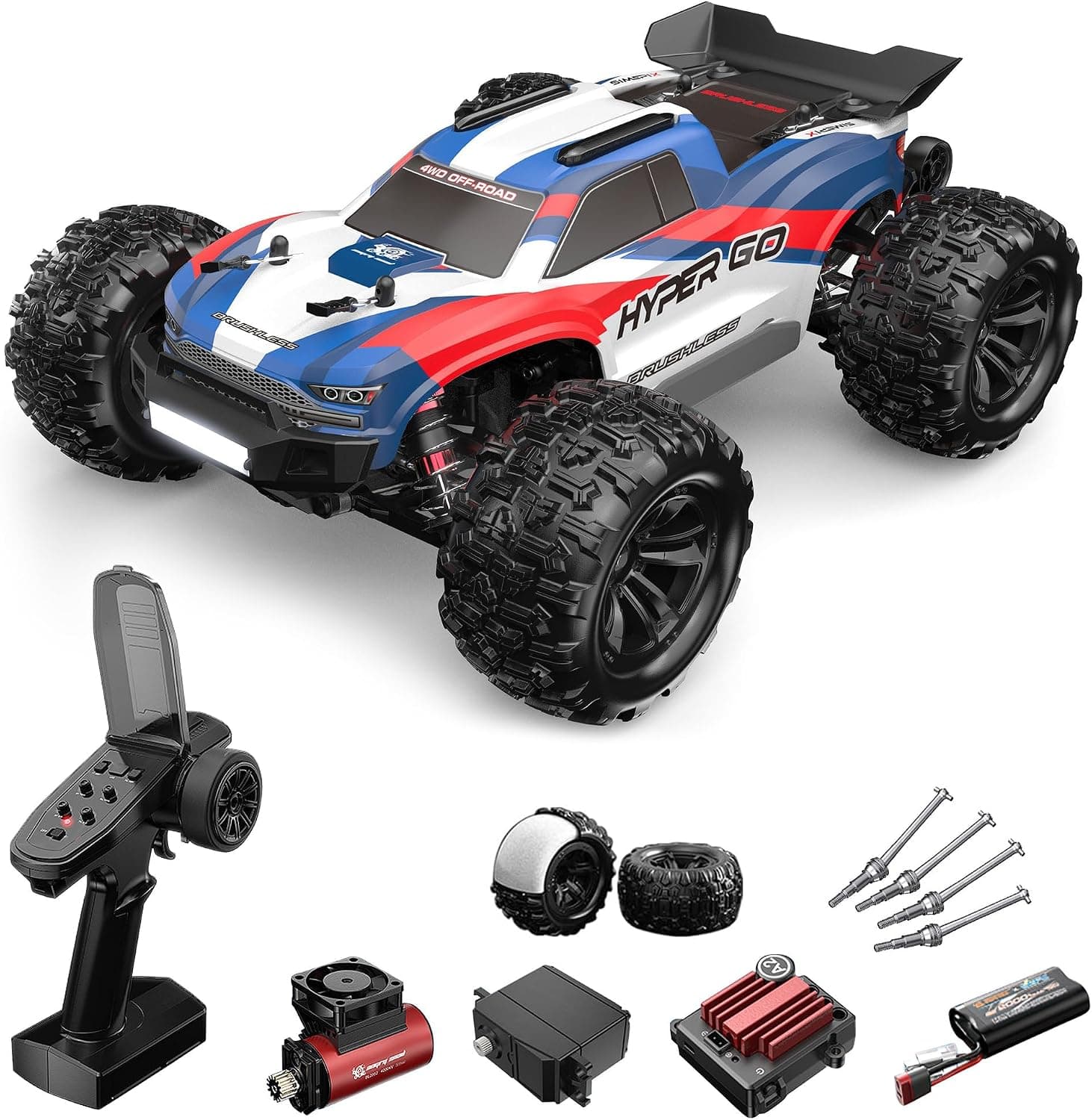 MJX Hyper Go 1:16 Brushless RC Car 4WD 42kmph | Remote Control Toy For Kids & Hobbyists