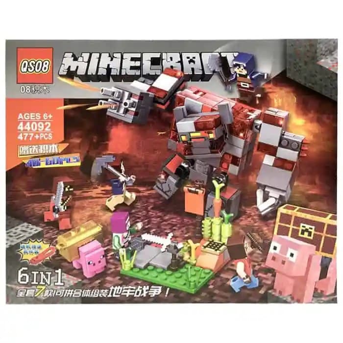 Lego Style Pixel World 6-in-1 Building Blocks Set | 6 Designs Assorted Mini Construction Kit | Random Design | Ages 6+ — view 3