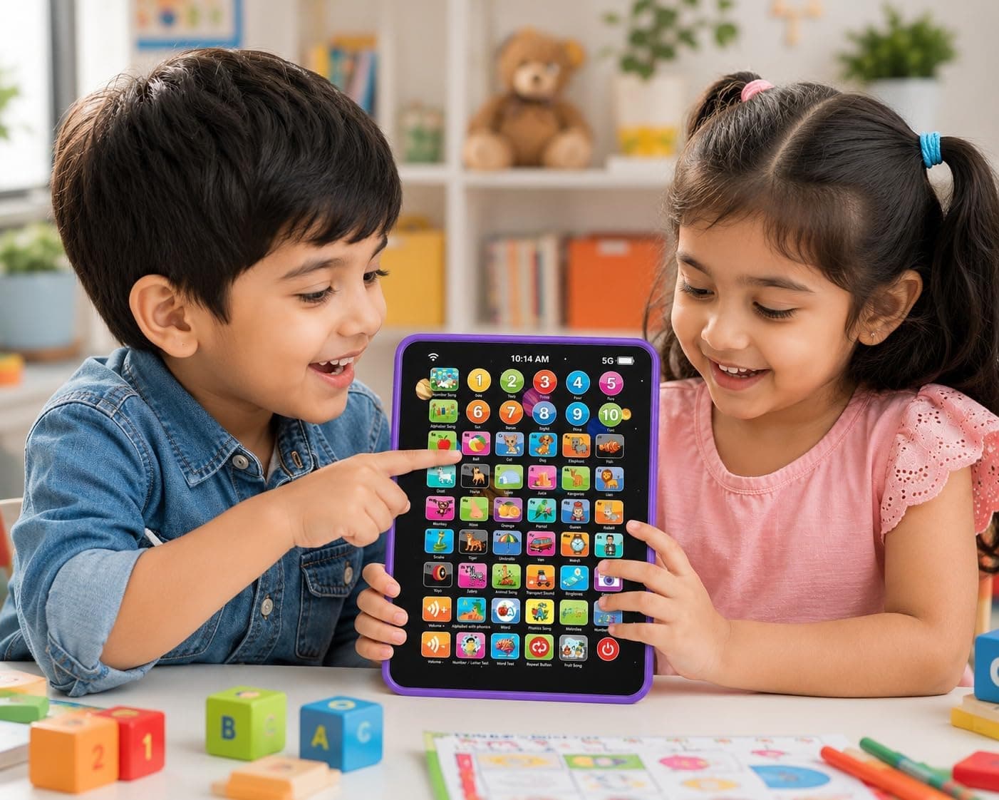 Smarty Pad Educational Learning Tablet For Kids | 14 Functions, Press, Play & Learn | Ages 2+ — view 4