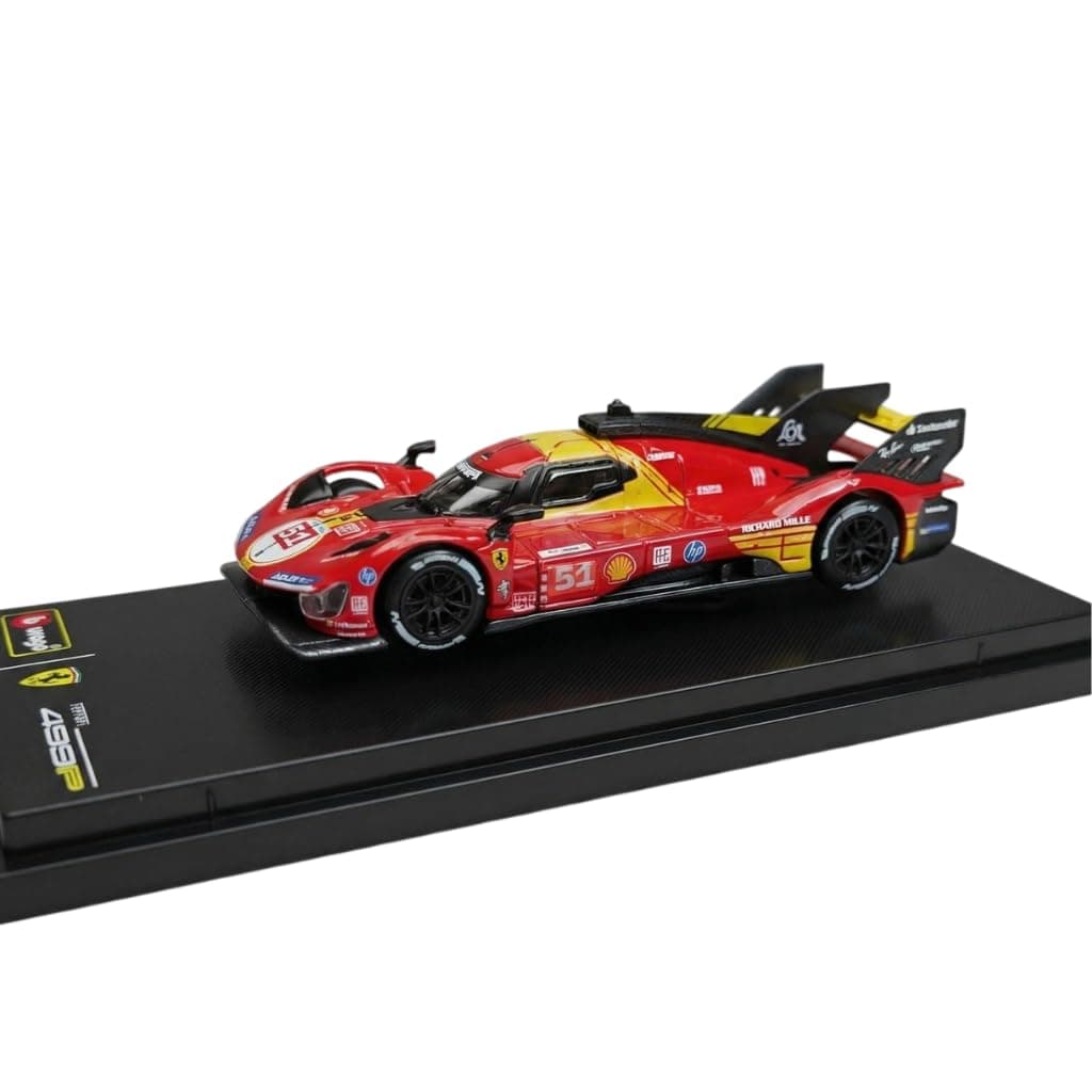 Bburago 1:64 Red Livery Hypercar Diecast Car | Collectible Die-Cast Model Car
