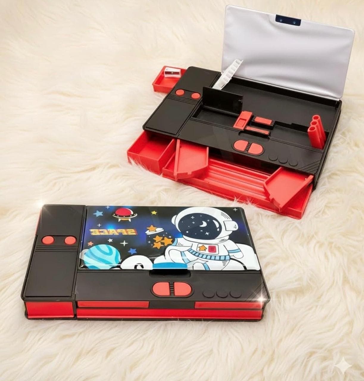 Multi-Function Pencil Box With Sharpener | Kidoyz