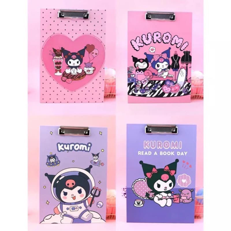 Cute Devil Bunny Theme Exam Board With Reveal Cover | Pink & Purple Clipboard For Exams, Writing & Study | Assorted Designs