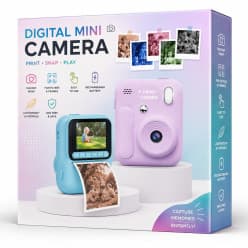 Kids Digital Mini Camera With Instant Colour Print | HD Photo & Video Camera With Print Paper Rolls | 5 Colours, Color As Per Stock