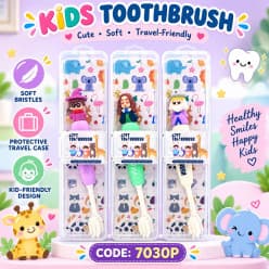 Harry Potter Kids Toothbrush | Fun Cartoon Character Toothbrush for Boys & Girls | Cute Wizarding World Design, Stable Base & Soft Bristles | Attractive Kids Dental Care Toothbrush (Pack of 2)