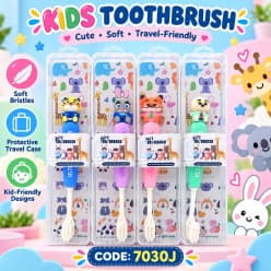 Zootopia Kids Toothbrush | Fun Cartoon Character Toothbrush for Boys & Girls | Cute Animal Design, Stable Base & Soft Bristles | Attractive Kids Dental Care Toothbrush (Pack of 2)