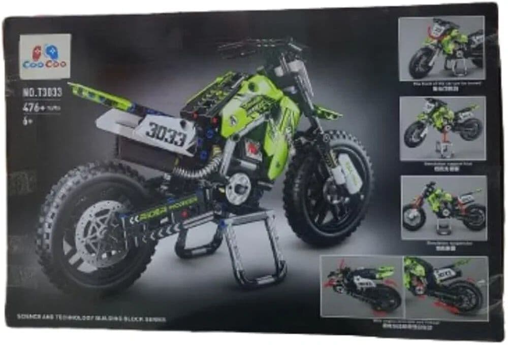 LEGO Motorcycle Building Block Set for Kids | DIY Construction Bricks Toy | Racing Bike Model (Ages 6+) — view 4