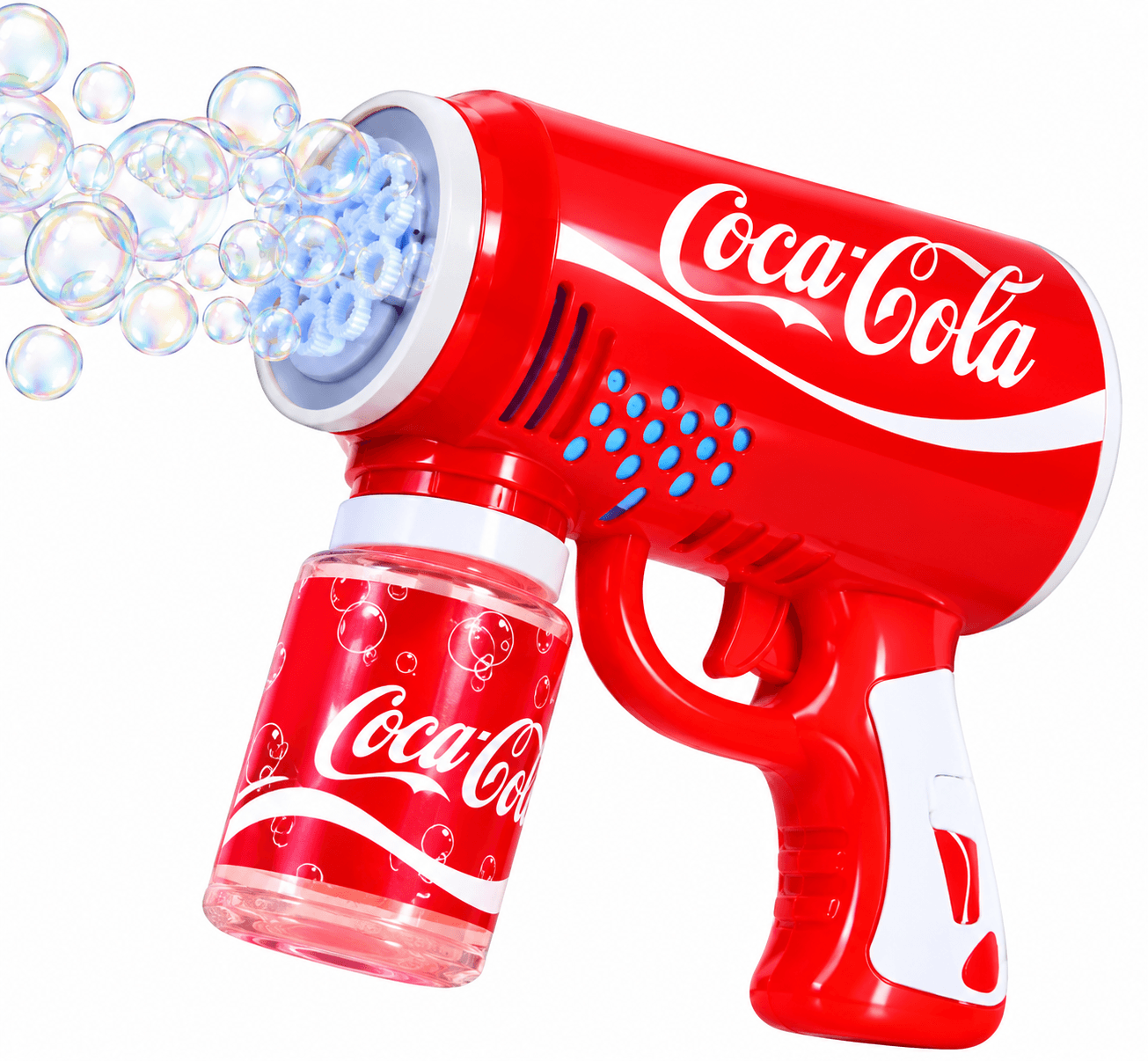 Soda Can Shape Bubble Gun Toy for Kids | Automatic Bubble Blaster with Lights | Ages 3+