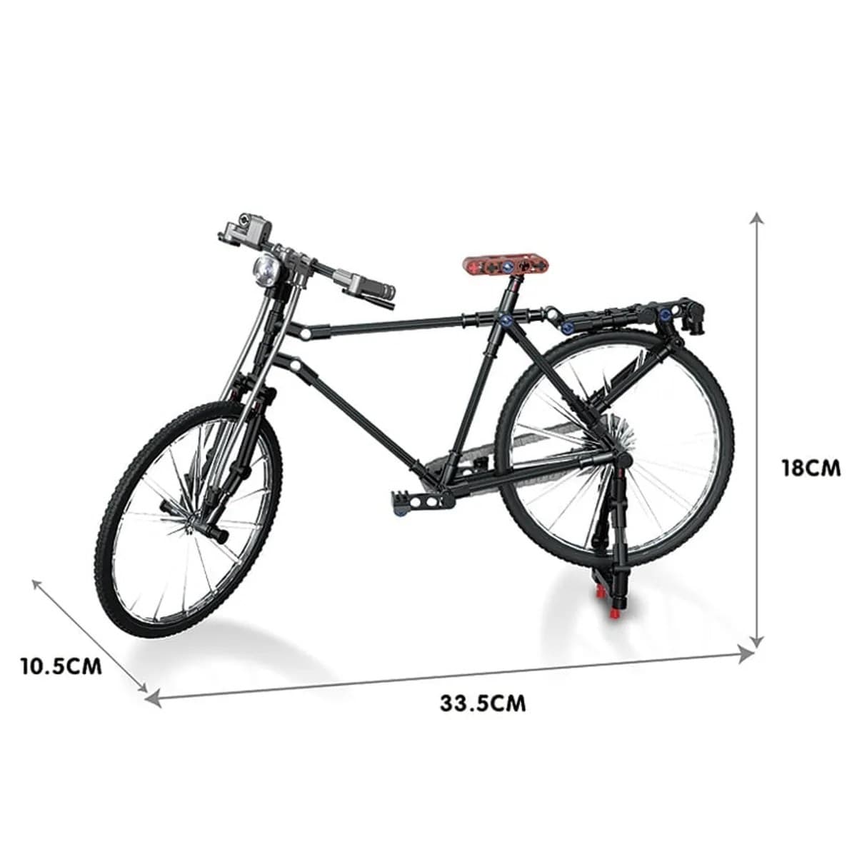 Lego Style Bicycle Building Block Set for Kids | DIY Construction Bricks Toy | 198 Pcs Bike Model (Ages 6+) — view 4