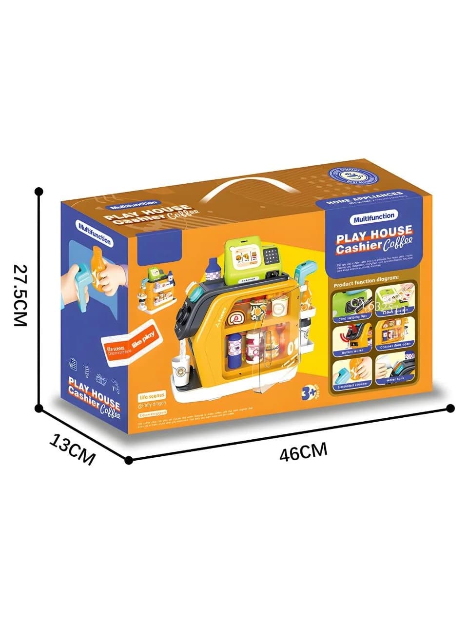 Multifunction Play House Cashier Set for Kids | Pretend Supermarket Checkout with Scanner & Grocery Accessories | Ages 3+ — view 5