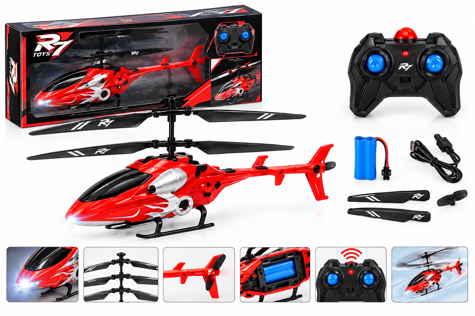 RC Cheetah Infrared Control Helicopter for Kids | Alloy Structure 3-Channel Model | Ages 14+