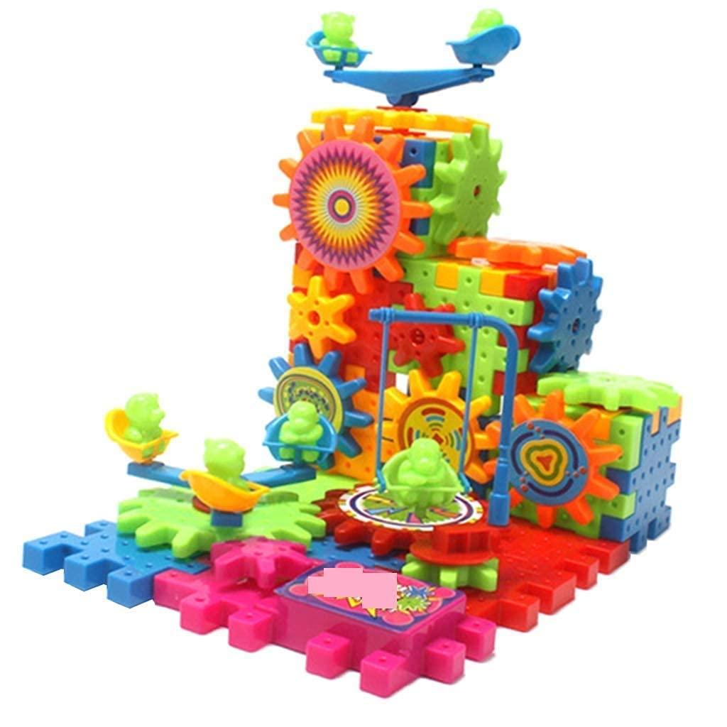 Braintastic 101 Pcs Miracle Bricks Motorized Spinning Gear Building Block Toy Sets Interlocking Learning&Educational Game for Kids (Miracle Bricks 101),Multicolor