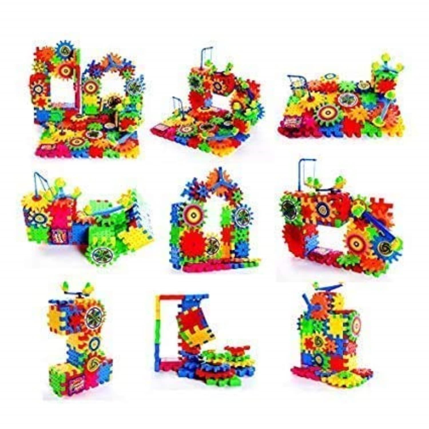 Braintastic 101 Pcs Miracle Bricks Motorized Spinning Gear Building Block Toy Sets Interlocking Learning&Educational Game for Kids (Miracle Bricks 101),Multicolor