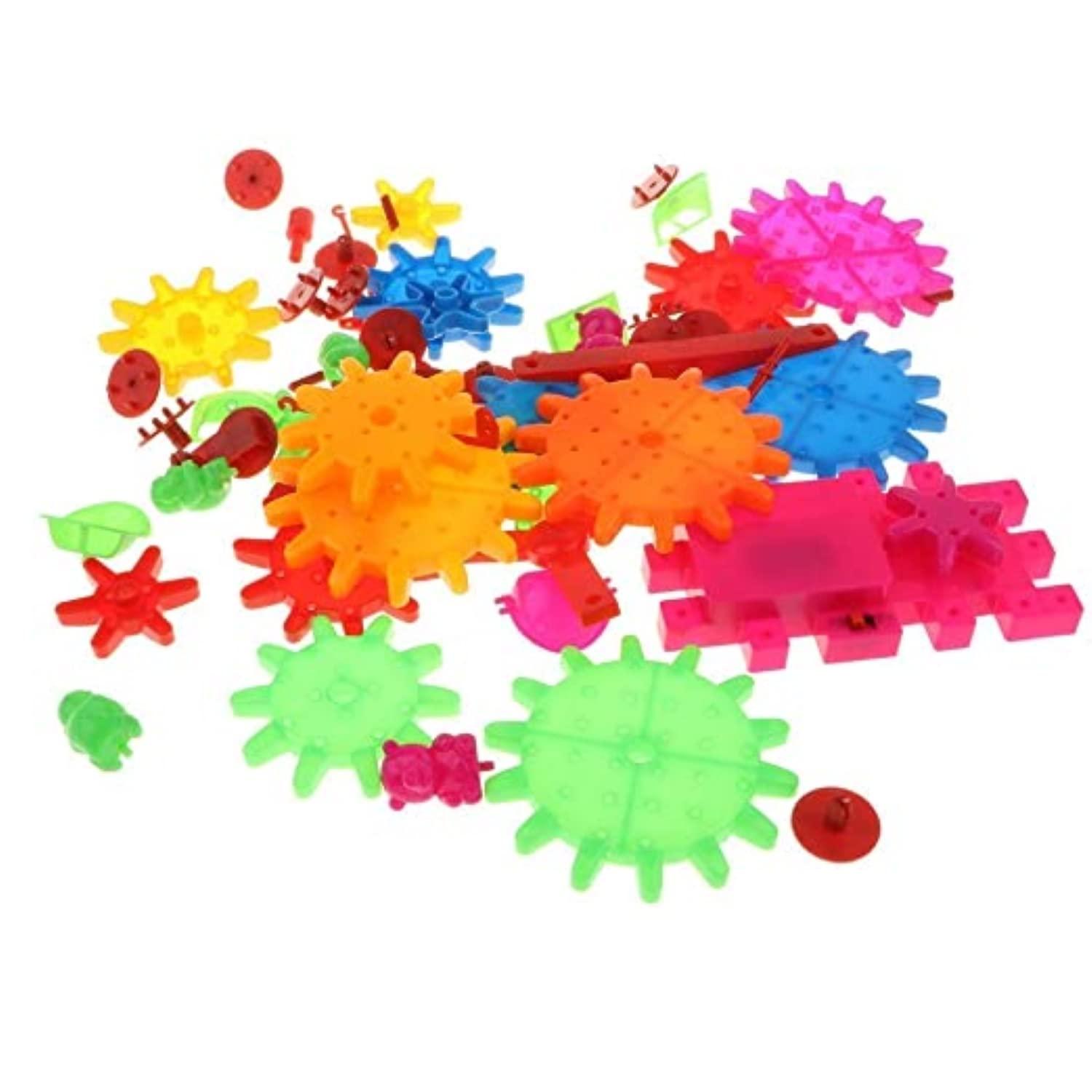 Braintastic 101 Pcs Miracle Bricks Motorized Spinning Gear Building Block Toy Sets Interlocking Learning&Educational Game for Kids (Miracle Bricks 101),Multicolor