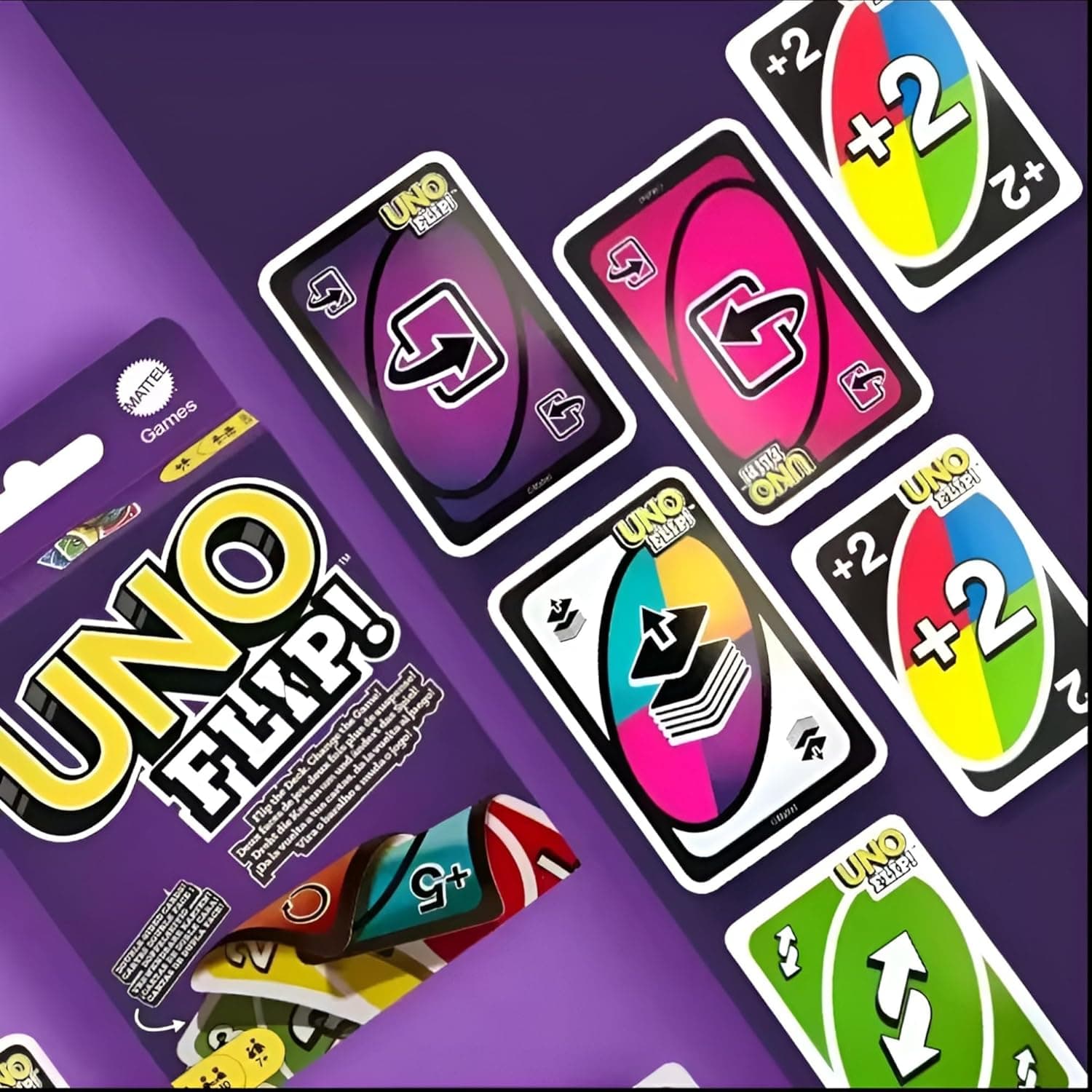New U|N|O Flip Card Game for Age 7+ Years for 2-5 Players | Card Game | Playing Card Set — view 9