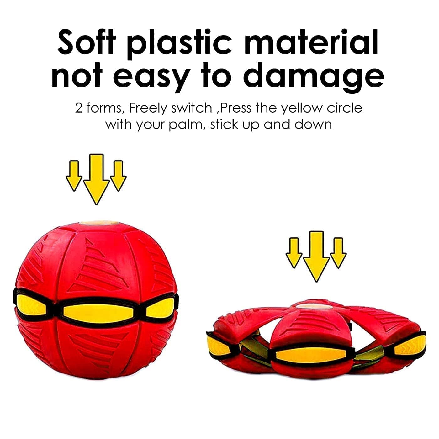 Flying Ball Toy, Flying orb Ball, UFO Magic Ball for Kids, Flying Saucer Ball, Interactive Flying Saucer Toy, Pet Training Toy with LED Light, Air Hover Football Shock Proof — view 5