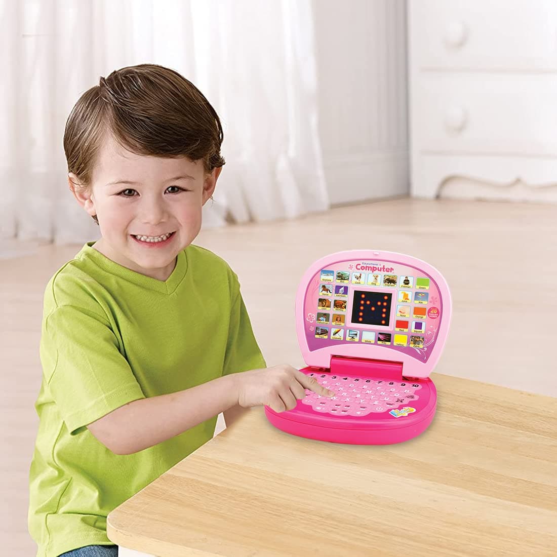 Kids Computer Toy Baby Laptops for Kids  Activity Electronics Number & Alphabet Charts for Kids Learning Educational Toy with Sound and Music — view 3