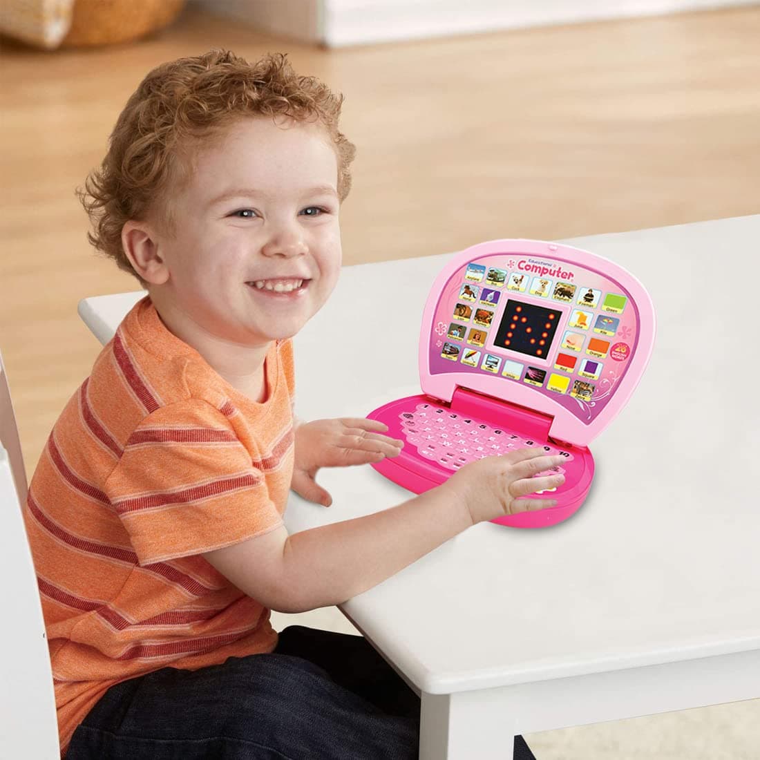 Kids Computer Toy Baby Laptops for Kids  Activity Electronics Number & Alphabet Charts for Kids Learning Educational Toy with Sound and Music — view 5
