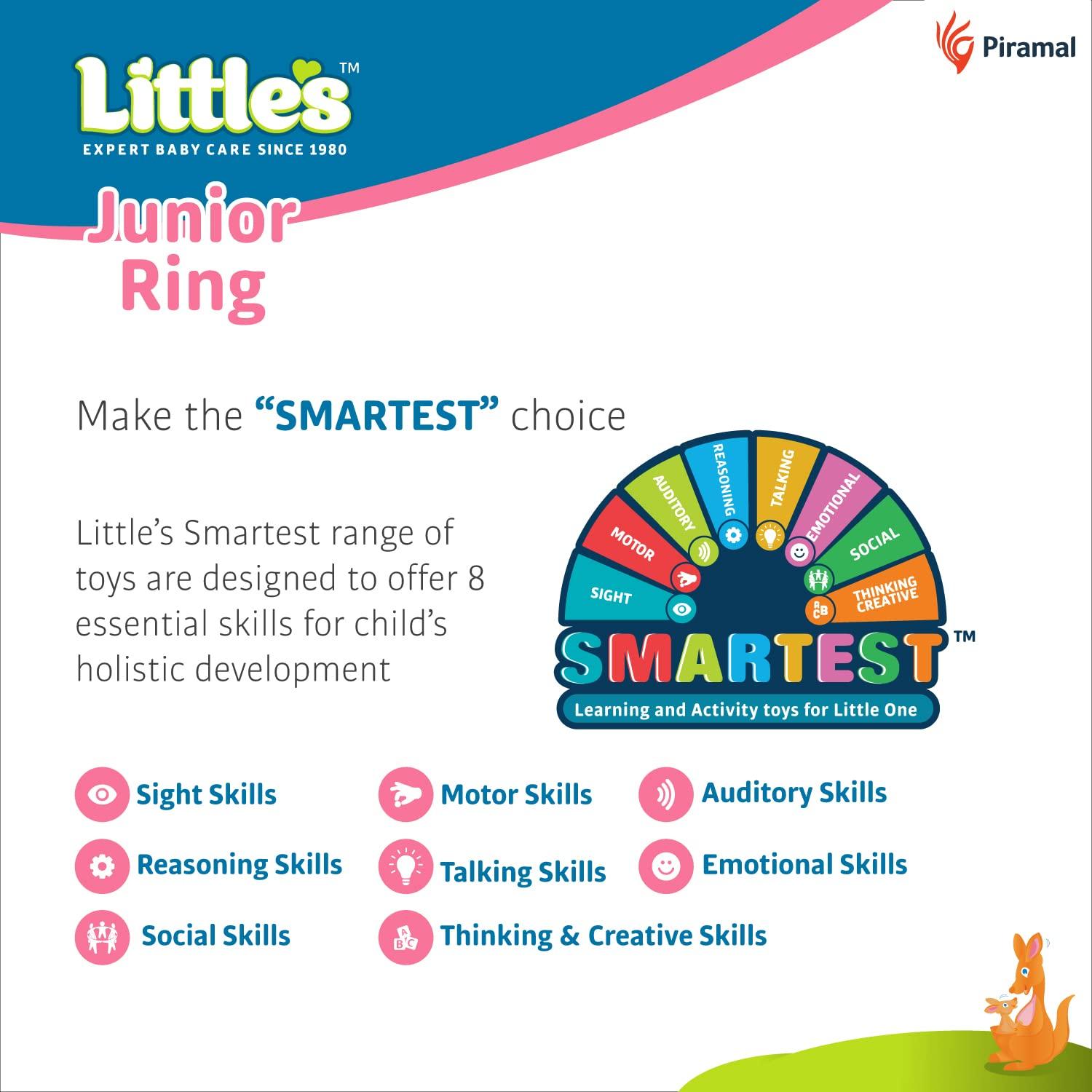 Little's Junior Ring Stacking Toys for Kids With 6 rings