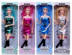 4 Pcs Girls Look Durable Fashion Doll Beautiful Doll Toy Set with Movable Joints and Other Ornaments for Girls | Baby Kids Dream House Adventures (Pack of 4)