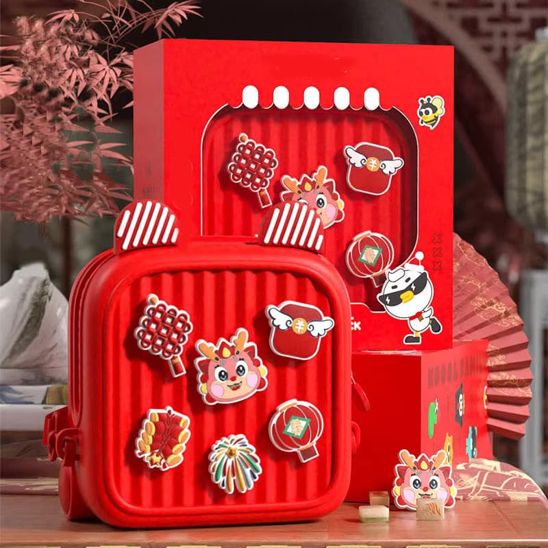 Kids Cute Toddler Mini DIY Premium Backpack - Red Color — view 2
