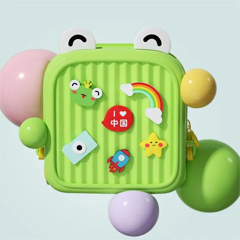 Kids Cute Toddler Mini DIY Premium Backpack - Green Color