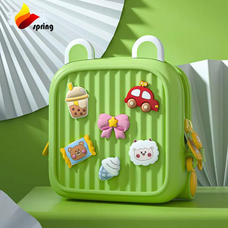 Kids Cute Toddler Mini DIY Premium Backpack - Green Color