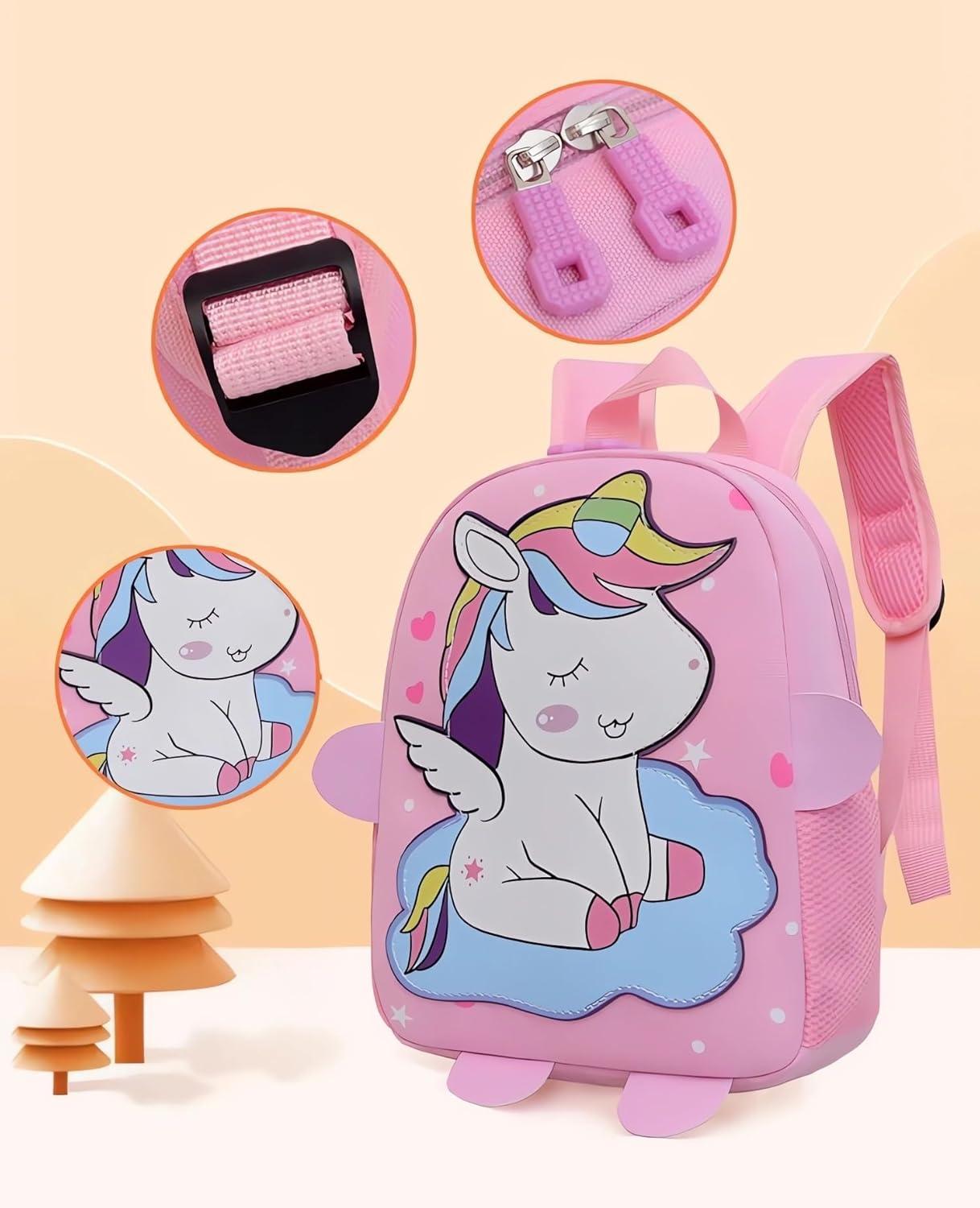 Unicorn School Backpack for kids for 3-5 Year Olds (Random colour will be send)