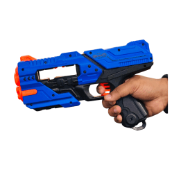 Big Blaze Storm Soft Bullet Toy Gun for Kids 12 Darts Continuously Shooting Gun