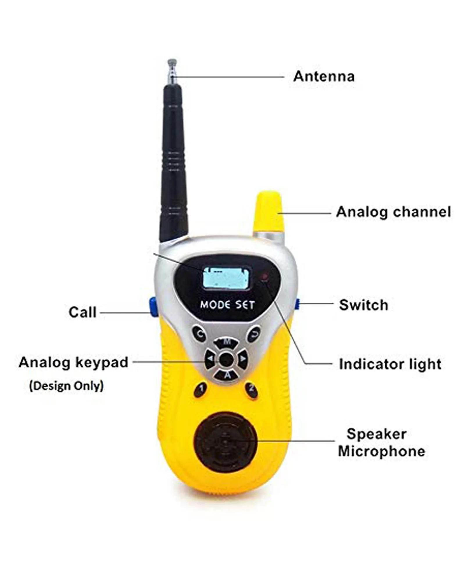 2 Way Walkie-Talkie Toy (2 Pcs Set) For 5 To 12 Years Boys And Girls - Indoor and Outdoor Multipurpose Use