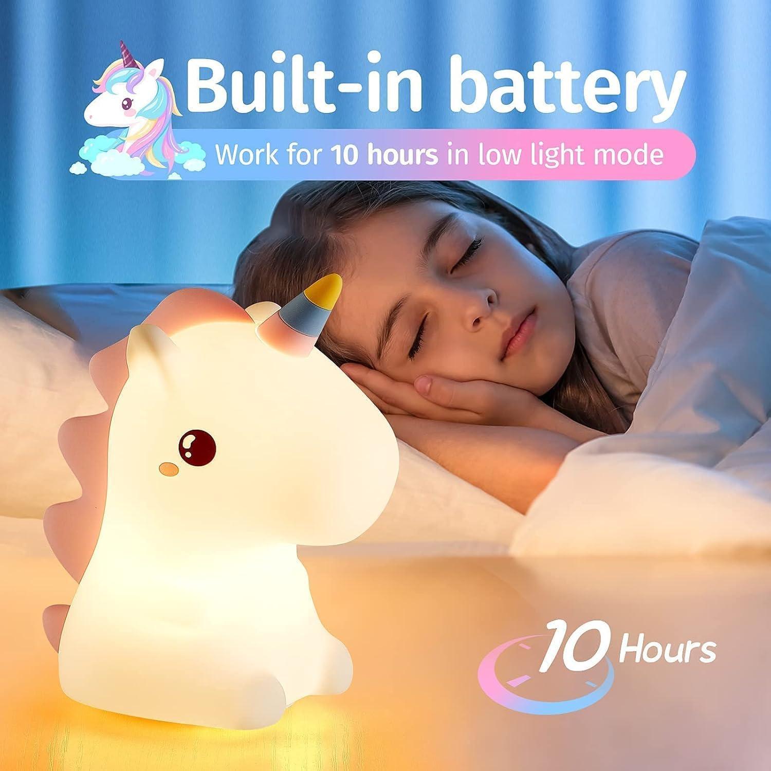 Rechargeable Silicone Cloud Night Light for Kids | Color-Changing LED Changing Lamp |Adorable Room Decor & Gift for Toddlers