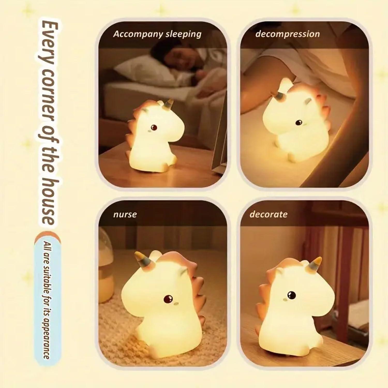 Rechargeable Silicone Cloud Night Light for Kids | Color-Changing LED Changing Lamp |Adorable Room Decor & Gift for Toddlers