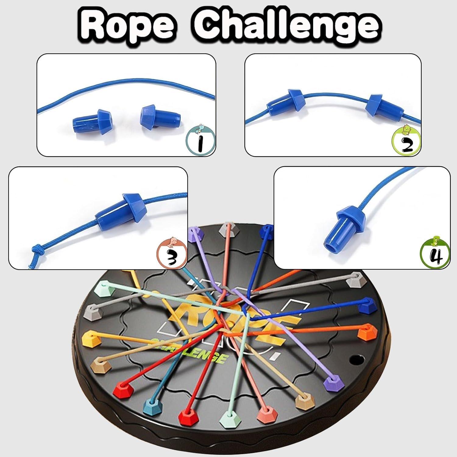 Rope Untangle Toy for Kids | Sensory & Educational Puzzle Toy | Fun Knot Game for Boys & Girls | Develops Focus & Motor Skills | Social Mind Activity Toy | Ages 3+