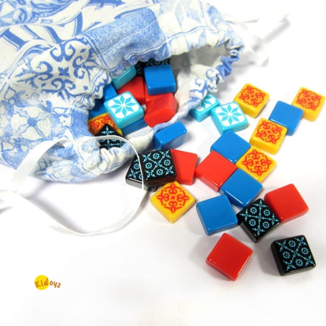 Kidoyz Azul Strategy Board Game | Mosaic Tile Placement Family Game | Fun Board Game for Kids & Adults | 2–4 Players | Ages 8+