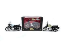 ENTY Toys Royal Enfield 1:15 Scale Diecast Motorcycle Model Toy, Pull Back Action, Bullet Bike Detacheble Parts with 3 Colored Fuel Tank, Miniature Replica for Collectors & Kids Age 3+ Years