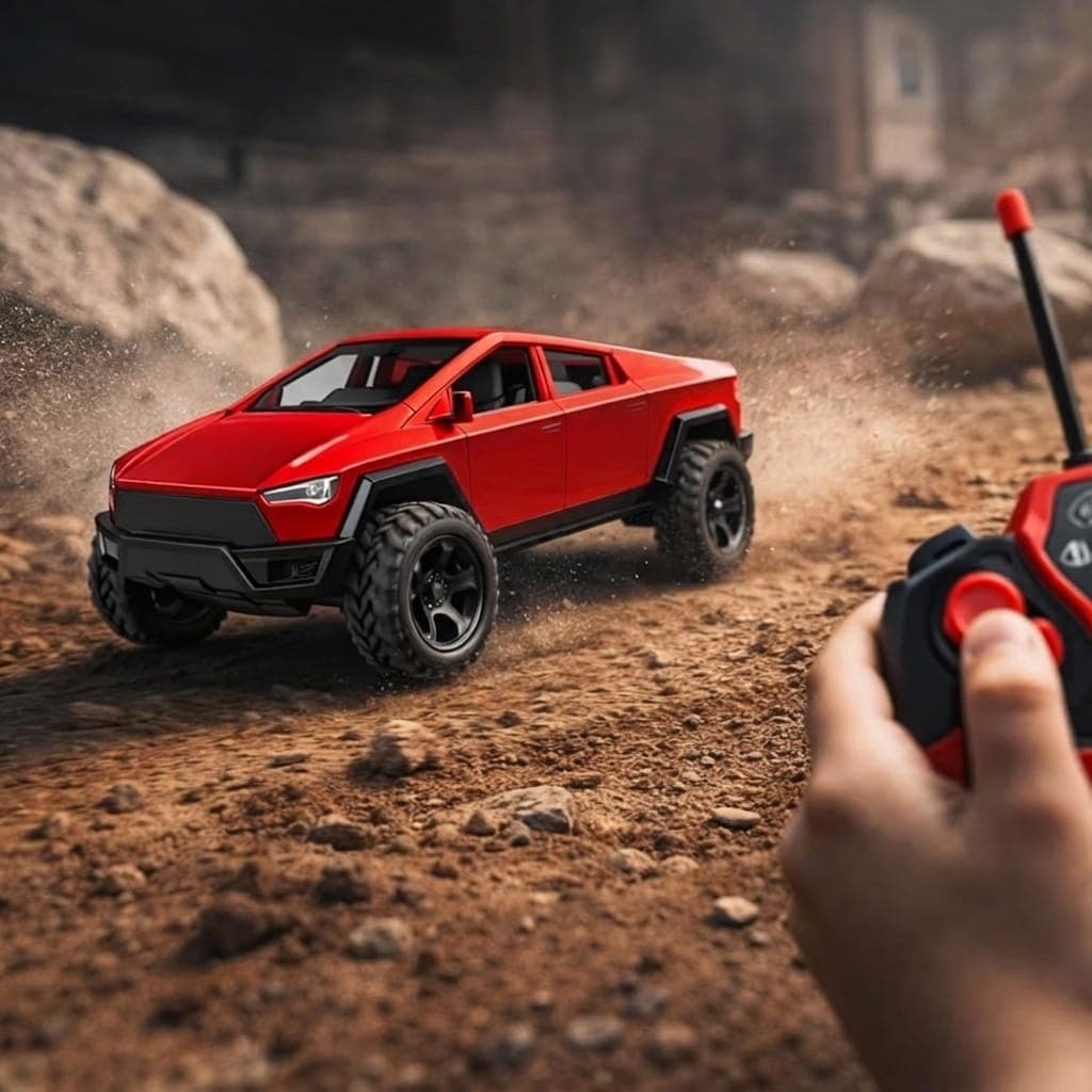 KIDOYZ Remote Control Racing Truck for Kids | High-Speed Rechargeable Off-Road RC Pickup Toy Vehicle with 2.4GHz Controller | Monster Truck Gift for Boys & Girls (3+ Years) — view 2