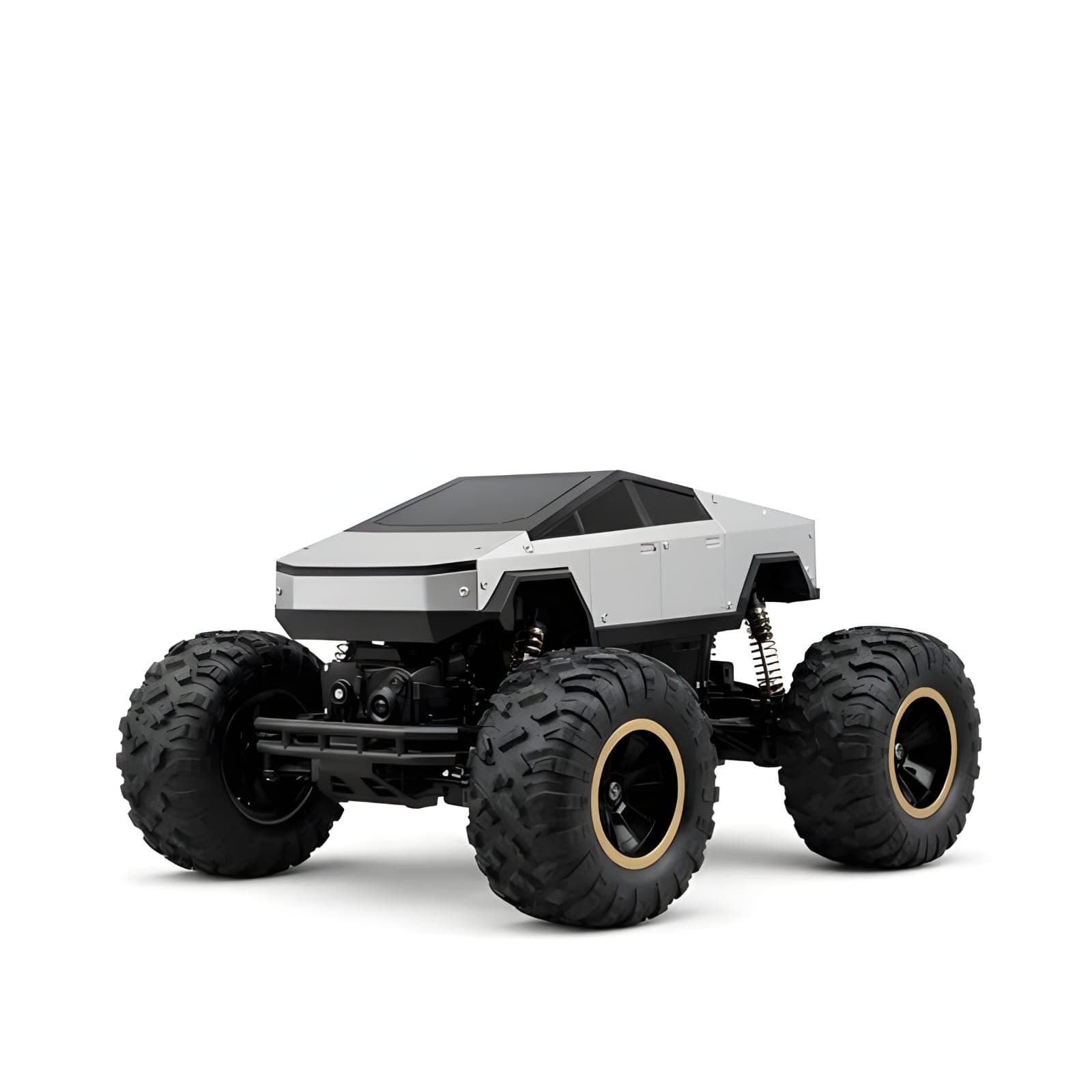 KIDOYZ Cyber Beast 1:8 Scale 4WD RC Rock Crawler – Alloy Body Off-Road Remote Control Monster Truck with Bright Headlights & All-Terrain Suspension