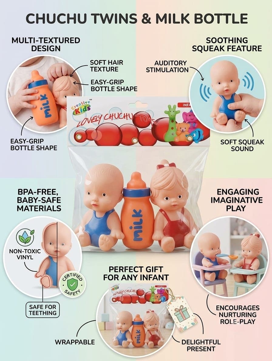 Kidoyz Tiny Bottle Squad – Vinyl Chu-Chu Toy Set — view 2