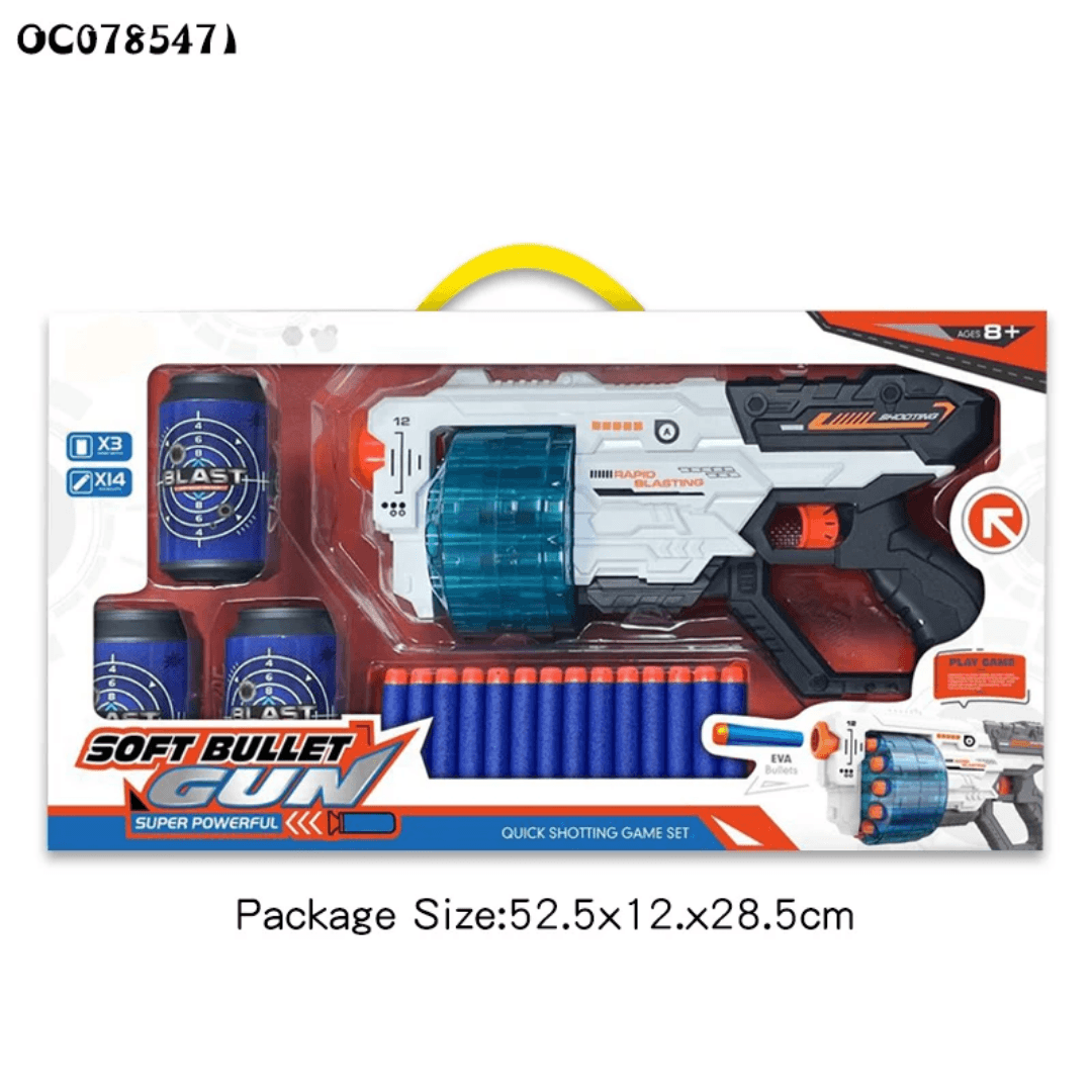 Soft New Dart Gun Large children's gun with soft bullets and targets — view 2