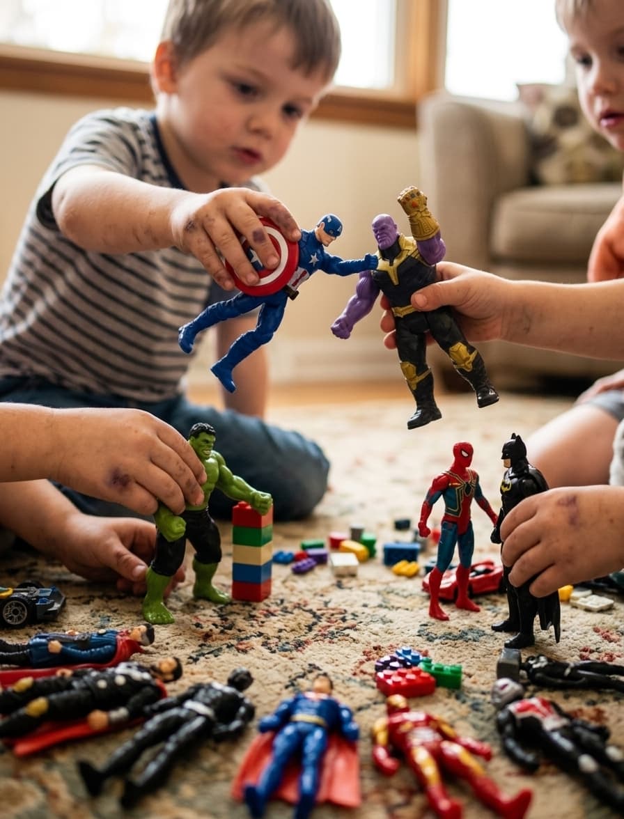 Kidoyz Premium 10-Piece Superhero Action Figure Collector Set for Kids (Ages 3+) – Superhero Toys Playset for Boys & Girls, Birthday Gift & Desk Display — view 3