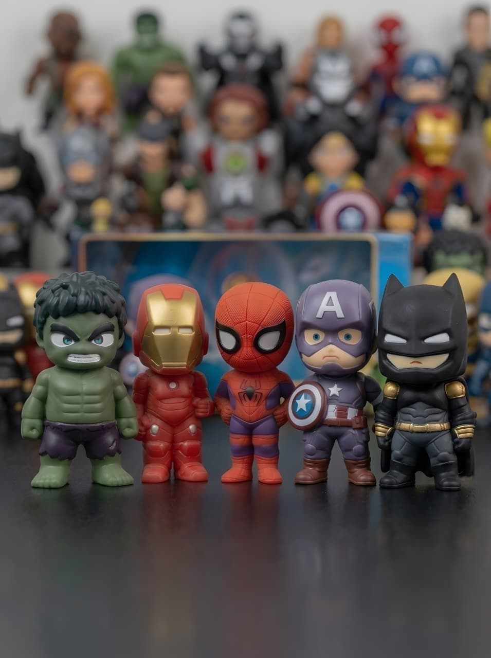 KIDOYZ 5-Piece Superhero Mini Action Figure Set for Kids – Chibi Style Hero Collectible Playset for Boys & Girls (Age 3+) — view 2