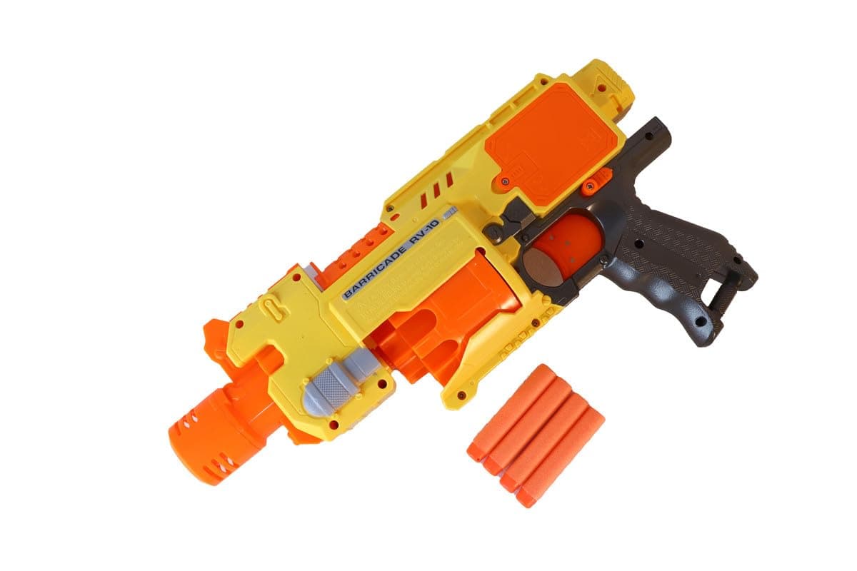 Soft Bullet Gun - Battery-Operated Kids' Toy with 20 Bullets and 10-Dart Magazine Drum — view 3