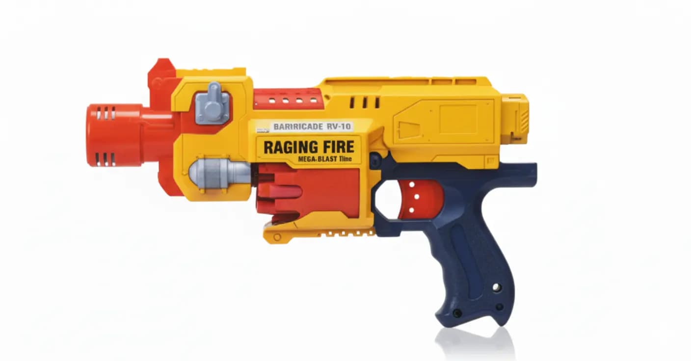 Soft Bullet Gun - Battery-Operated Kids' Toy with 20 Bullets and 10-Dart Magazine Drum — view 4