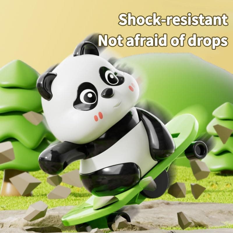 Kidoyz Cute Panda Action Toy Set for Kids – Fun Rotating & Moving Panda Toys, Interactive Play Figures, Safe Educational Toy Gift for Boys & Girls Age 3+(3PCS Set) — view 3