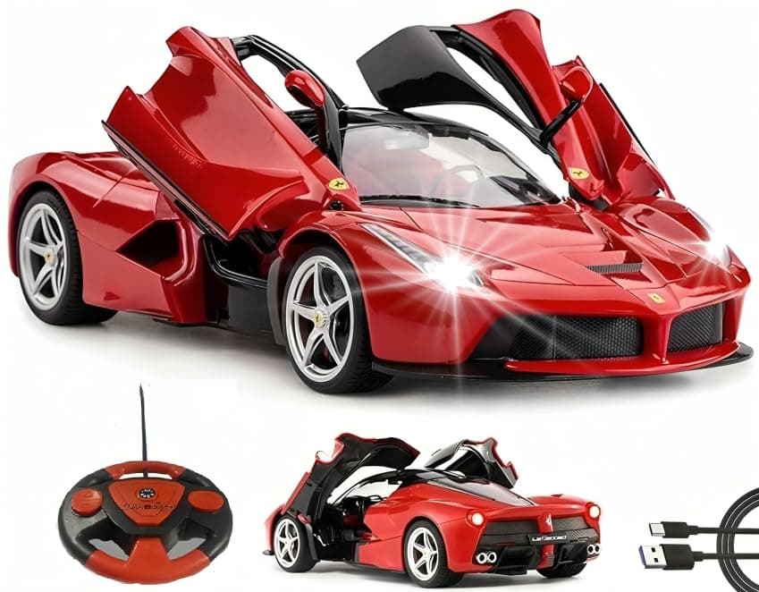 Kidoyz FERRARI  Big Size Rechargeable Racing Car with Remote Control Sports Car with Openable Doors  1:12 Scale — view 4