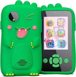 Kidoyz Plastic Kids Smartphone Toy with MP3 Music Player Bumper Back Case Dual Camera for Selfies in-Built Games 2.4" Screen 8MP Camera Toys for Boys & Girls