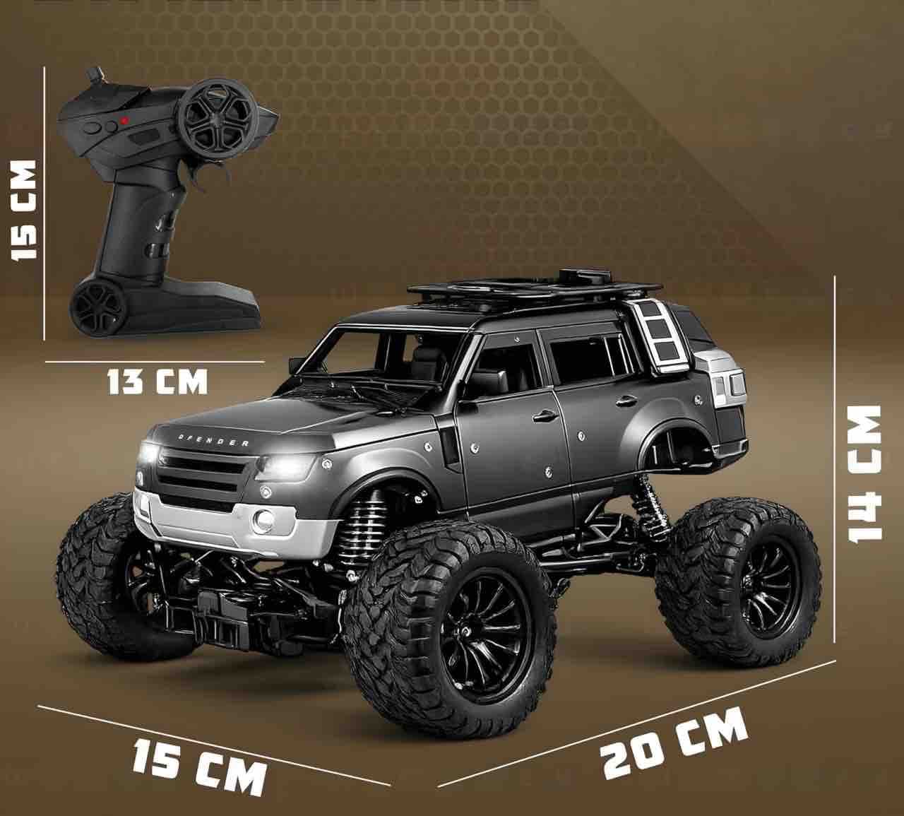 Kidoyz Remote Control DEFENDER MONSTER TRUCK 20cm - Color As Per Stock — view 2