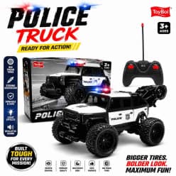 Kidoyz Remote Control POLICE TRUCK Monster Car - Color as per stock